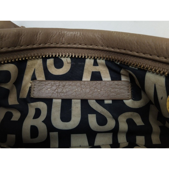 Marc By Marc Jacobs Brown Pebbled Leather Zipper Closure Small Crossbody Bag - Picture 12 of 16